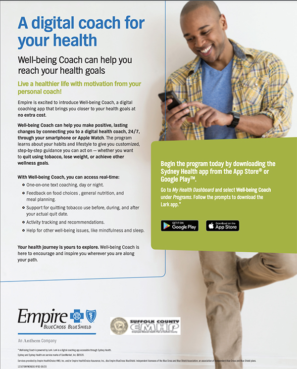 Well-being Coach app for EMHP members