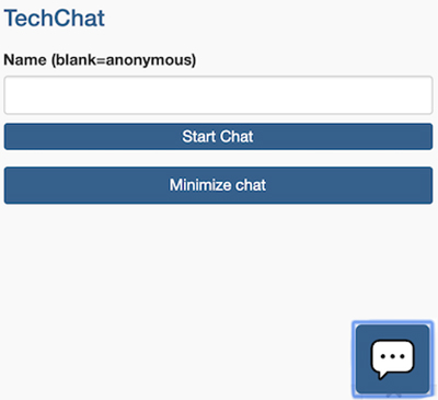 The ACC now offers a TechChat on their website to help students. 