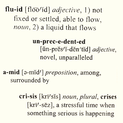 The pandemic has led to a rise in overused words and phrases like "fluid" and "unprecedented."