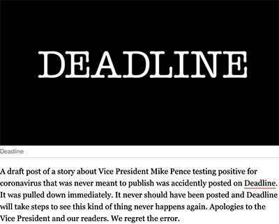 Error made by Deadline offers important lesson for readers of news