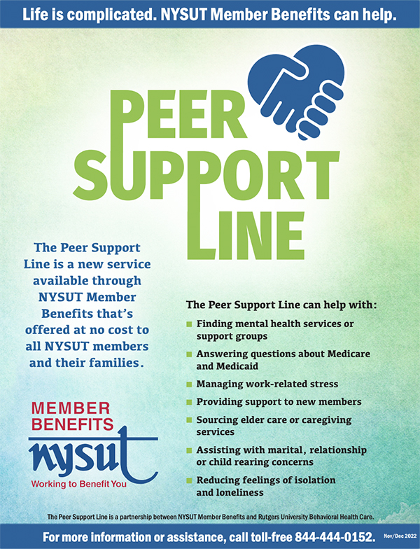 NYSUT offers a new peer support line for members